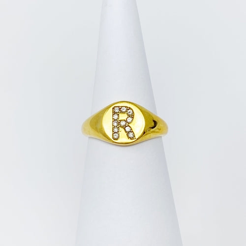 Shine Me Initial Ring