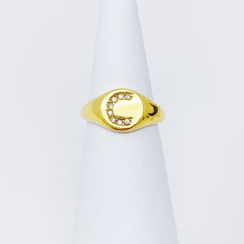 Shine Me Initial Ring