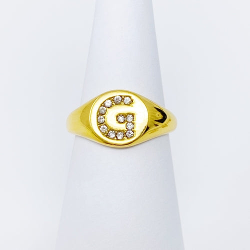 Shine Me Initial Ring