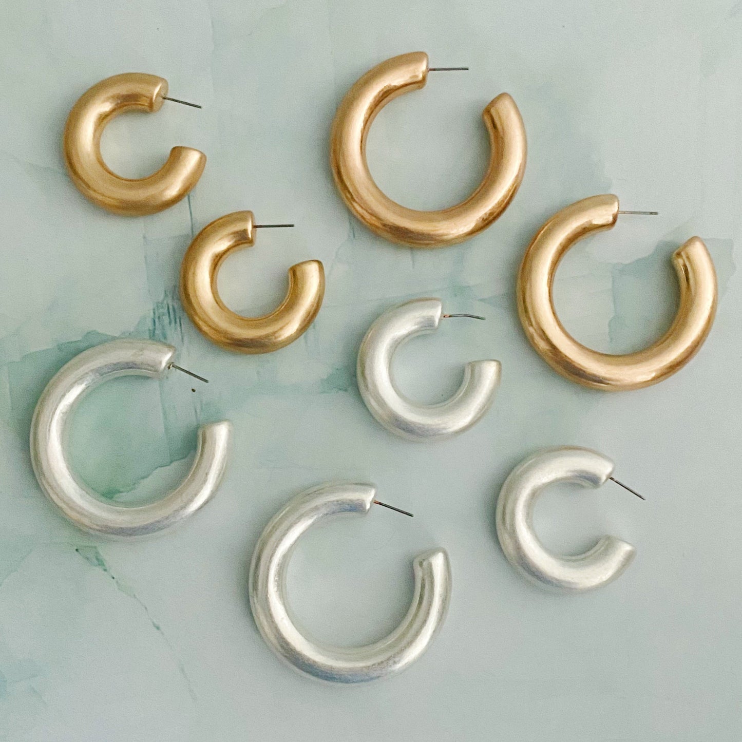 Round And Smooth Large Hoop Earrings