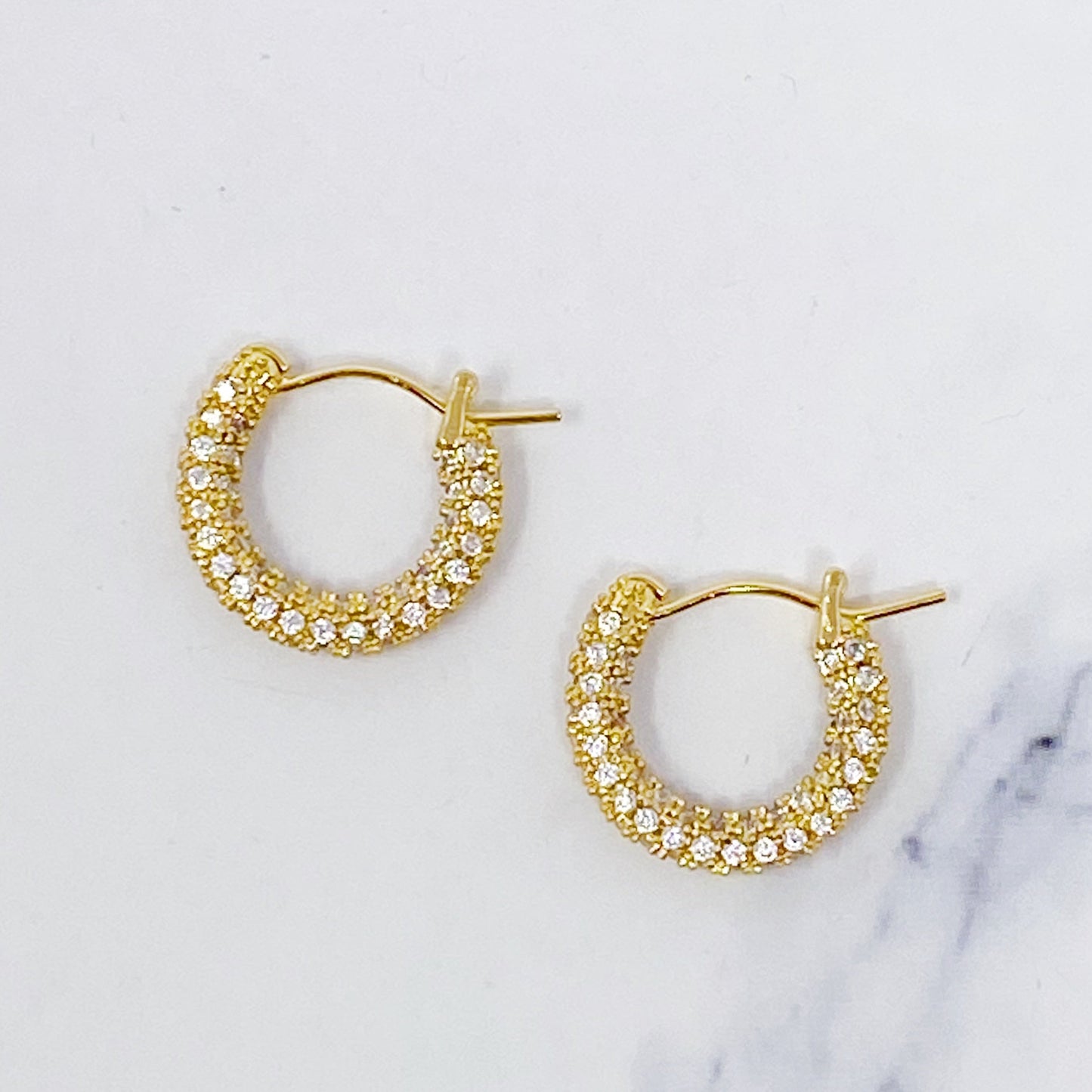 Elegant Shine Hoop Earrings