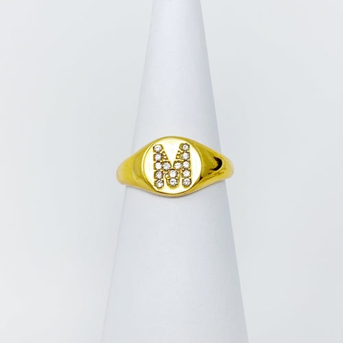 Shine Me Initial Ring