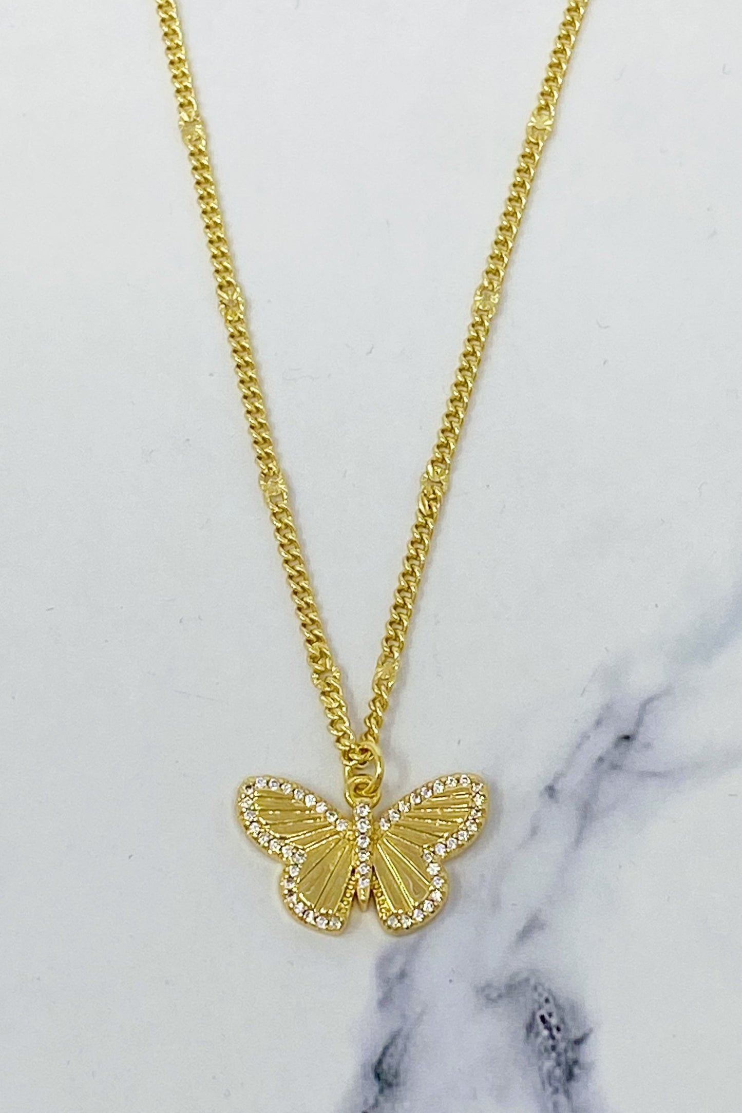 Butterfly In Flight Necklace