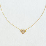 Faceted Trio Crystals Necklace